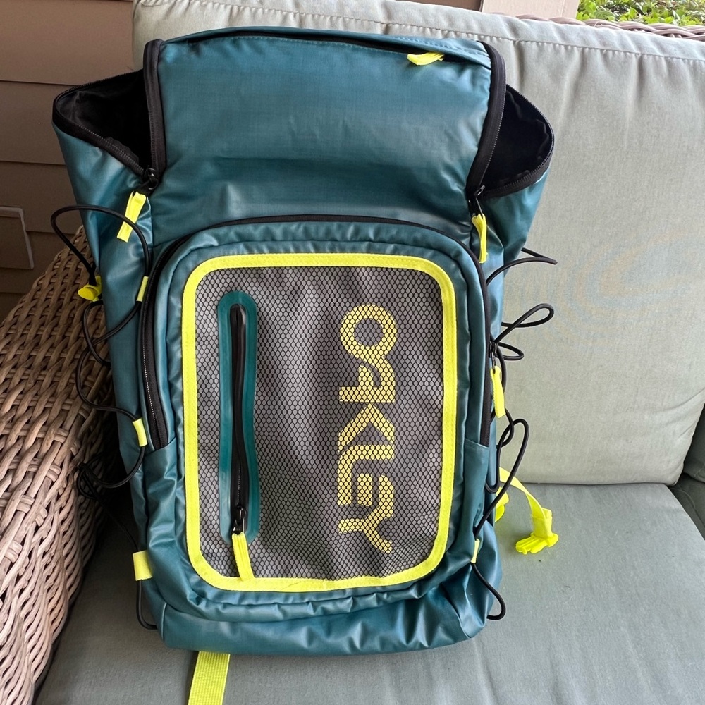 Oakley Teal and Yellow Men's Backpack